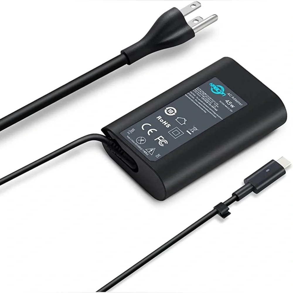 KABCON 45W Charger DELL XPS 11 XPS 12 XPS 13 9360 9370 9333 Inspiron Latitude
